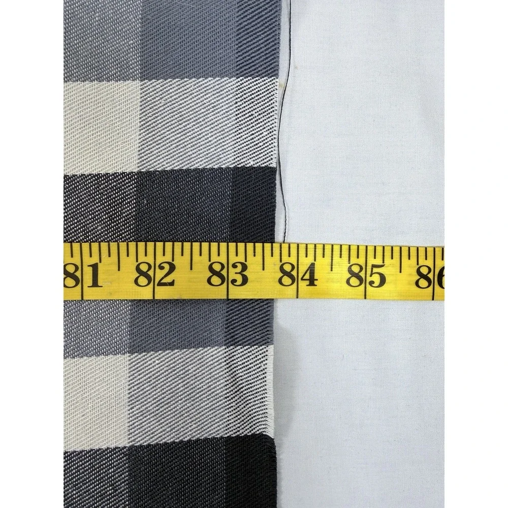 Buffalo Plaid Fabric Black Gray White Upholstery Craft Sewing 56